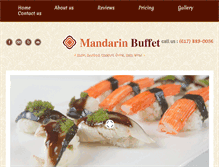 Tablet Screenshot of mandarinbuffetma.com